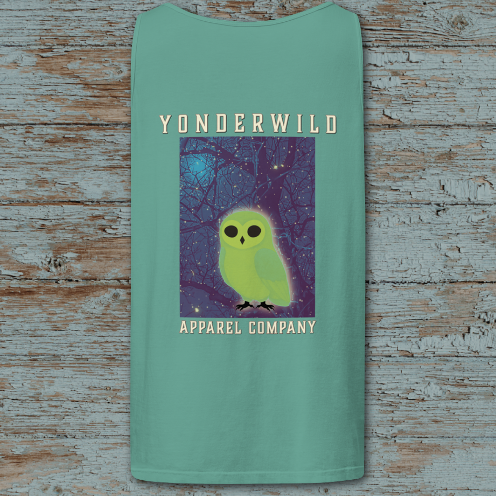 Owl Bird Aglow Tank Top