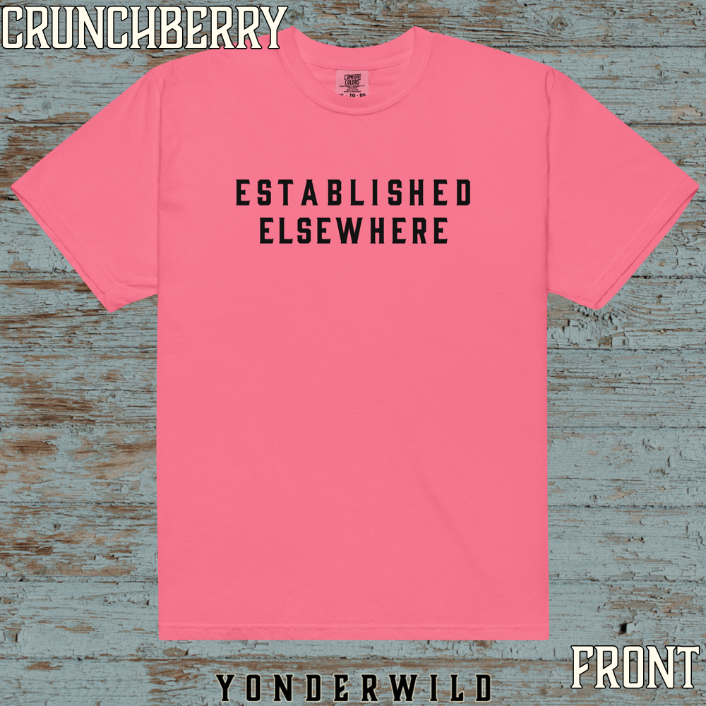 Established Short Sleeve Coal (Front) (Crunchberry).png
