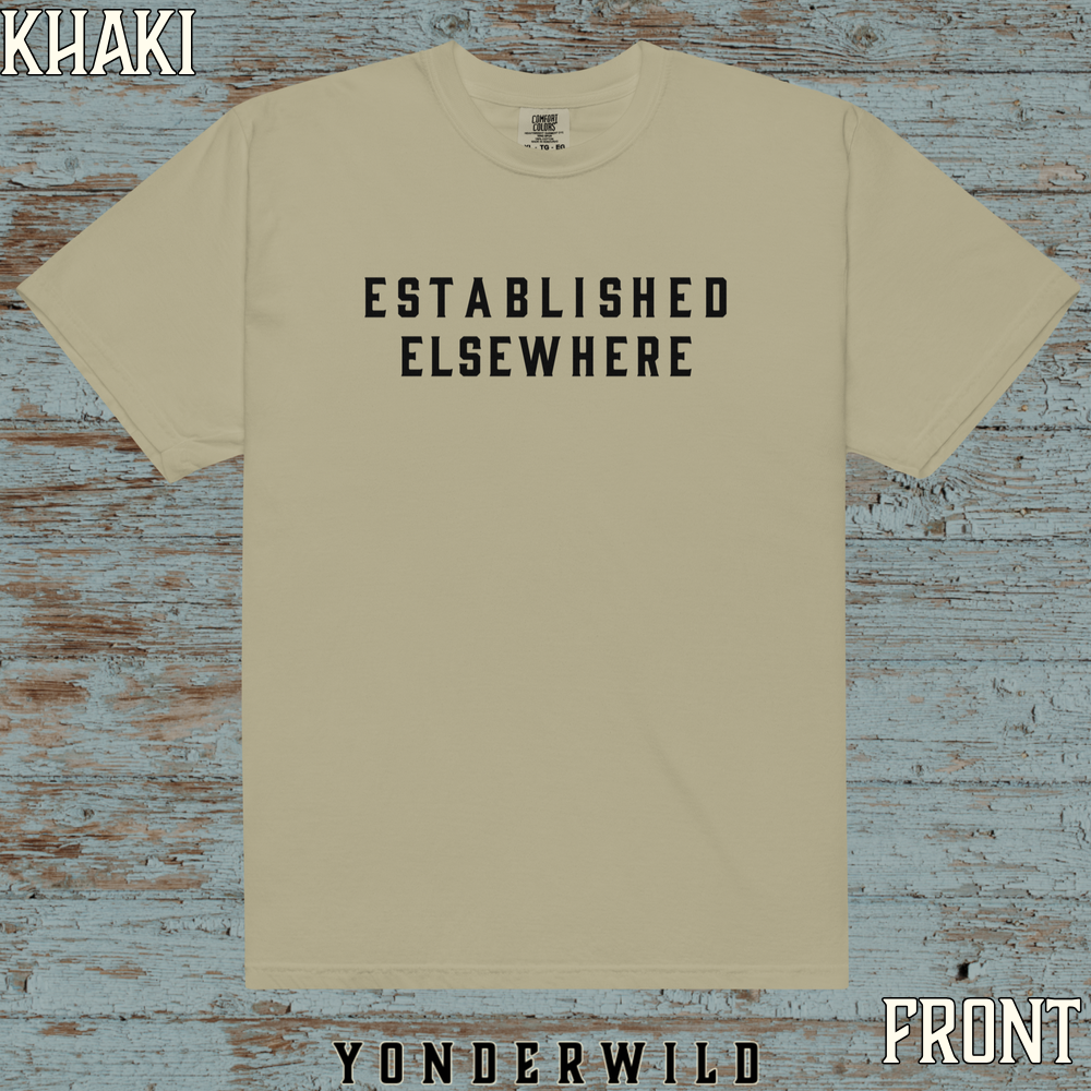 Established Short Sleeve Coal (Front) (Khaki).png