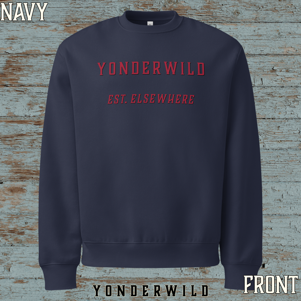Varsity Logo Oversized Heavyweight Sweatshirt Sumac (Navy) (Front).png