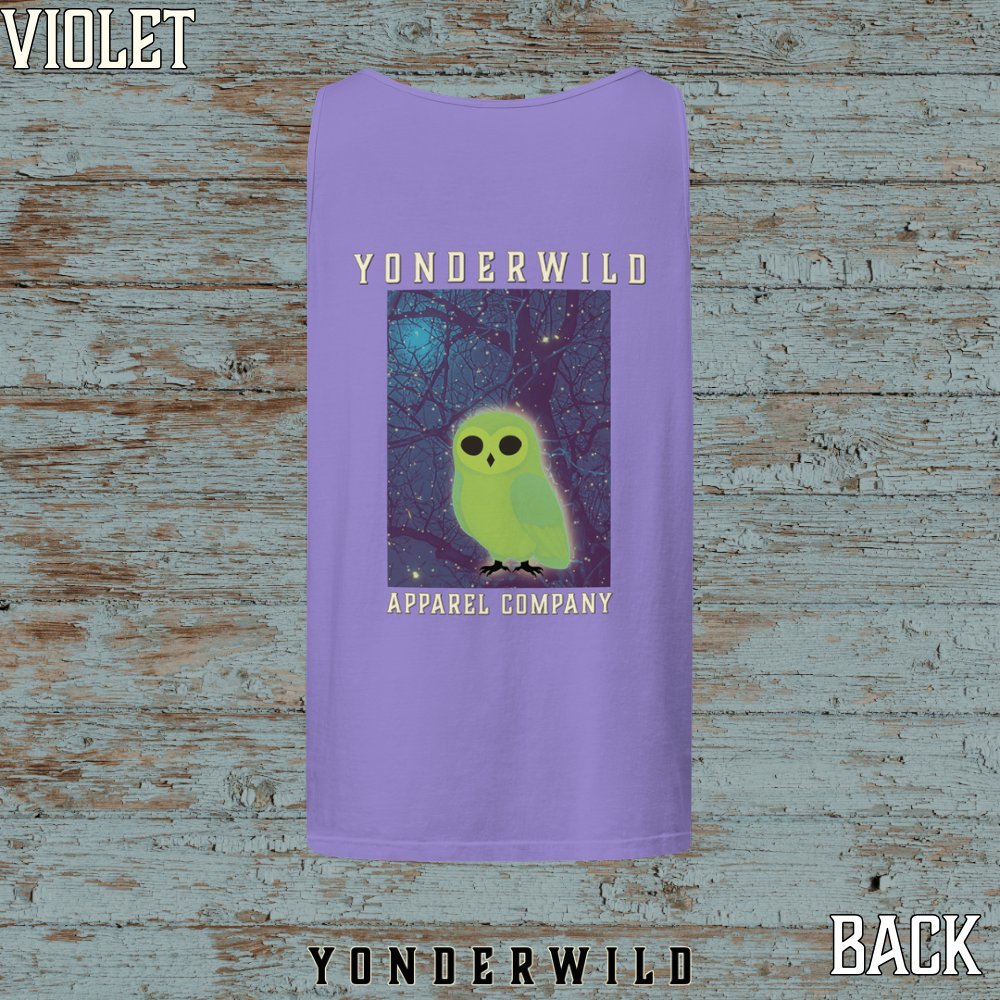 Owl Bird Aglow Tank Top