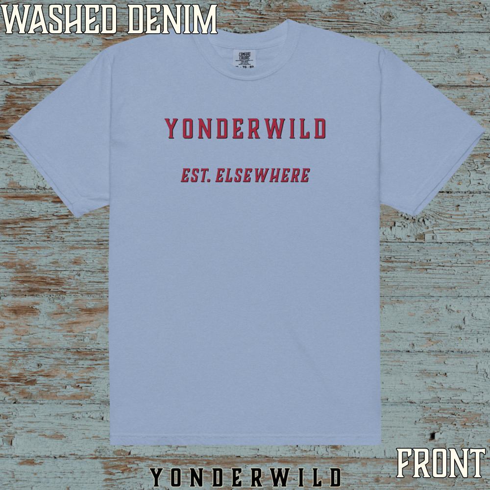Classic Logo Short Sleeve Sumac (Front) (Washed Denim).png
