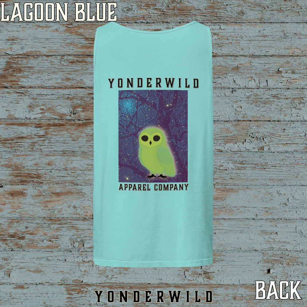 Owl Bird Aglow Tank Top