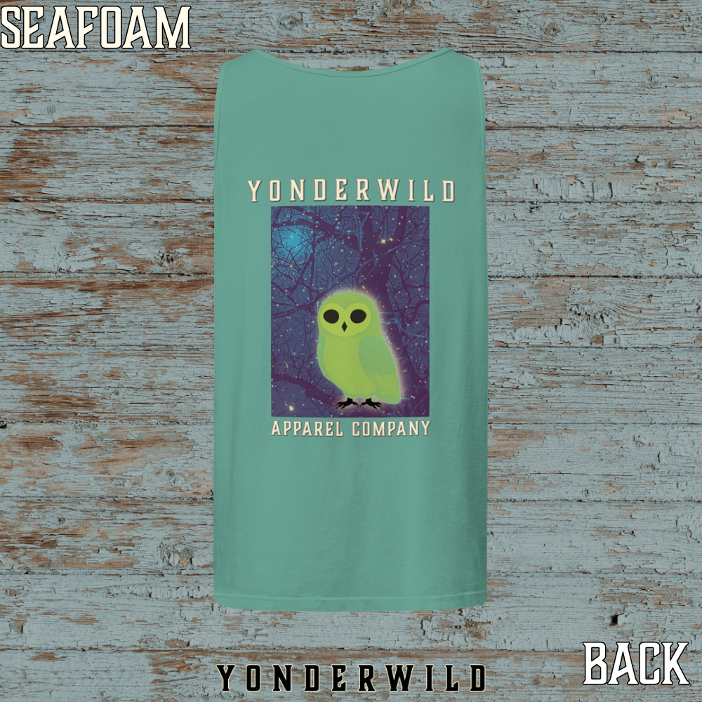Owl Bird Aglow Tank Top