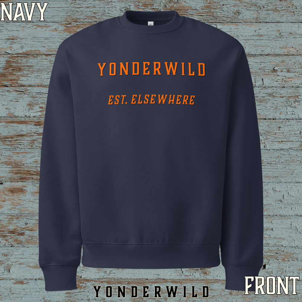 Varsity Logo Oversized Heavyweight Sweatshirt Blaze (Navy) (Front).png
