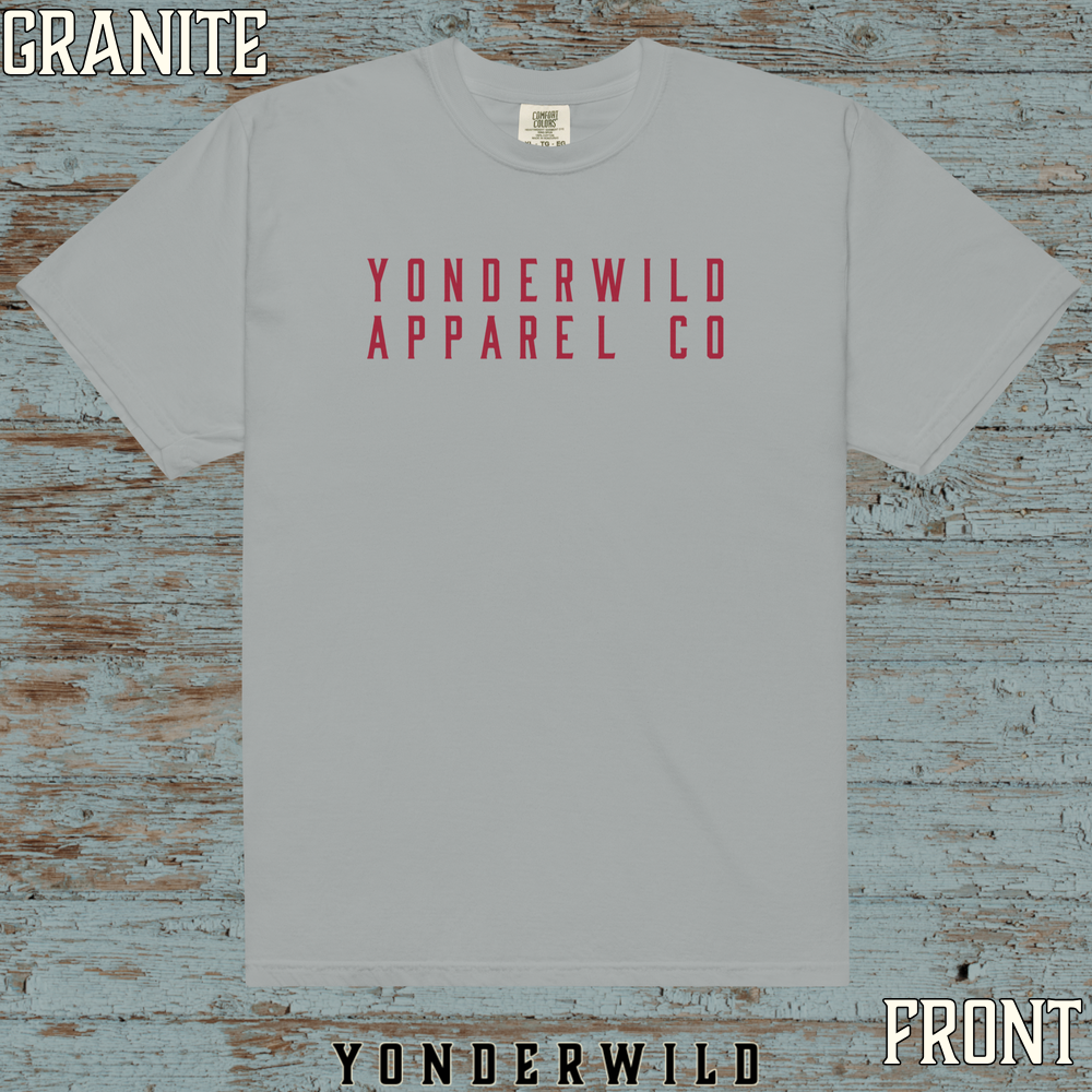 YAC Throwback Short Sleeve Tee Sumac (Front) (Granite).png