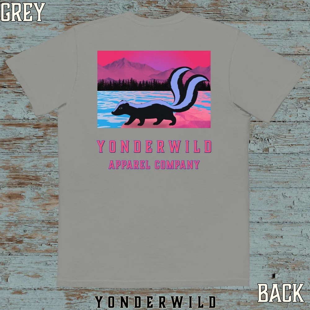 Twilight Twice Tail Short Sleeve Tee Sunset (Grey).png