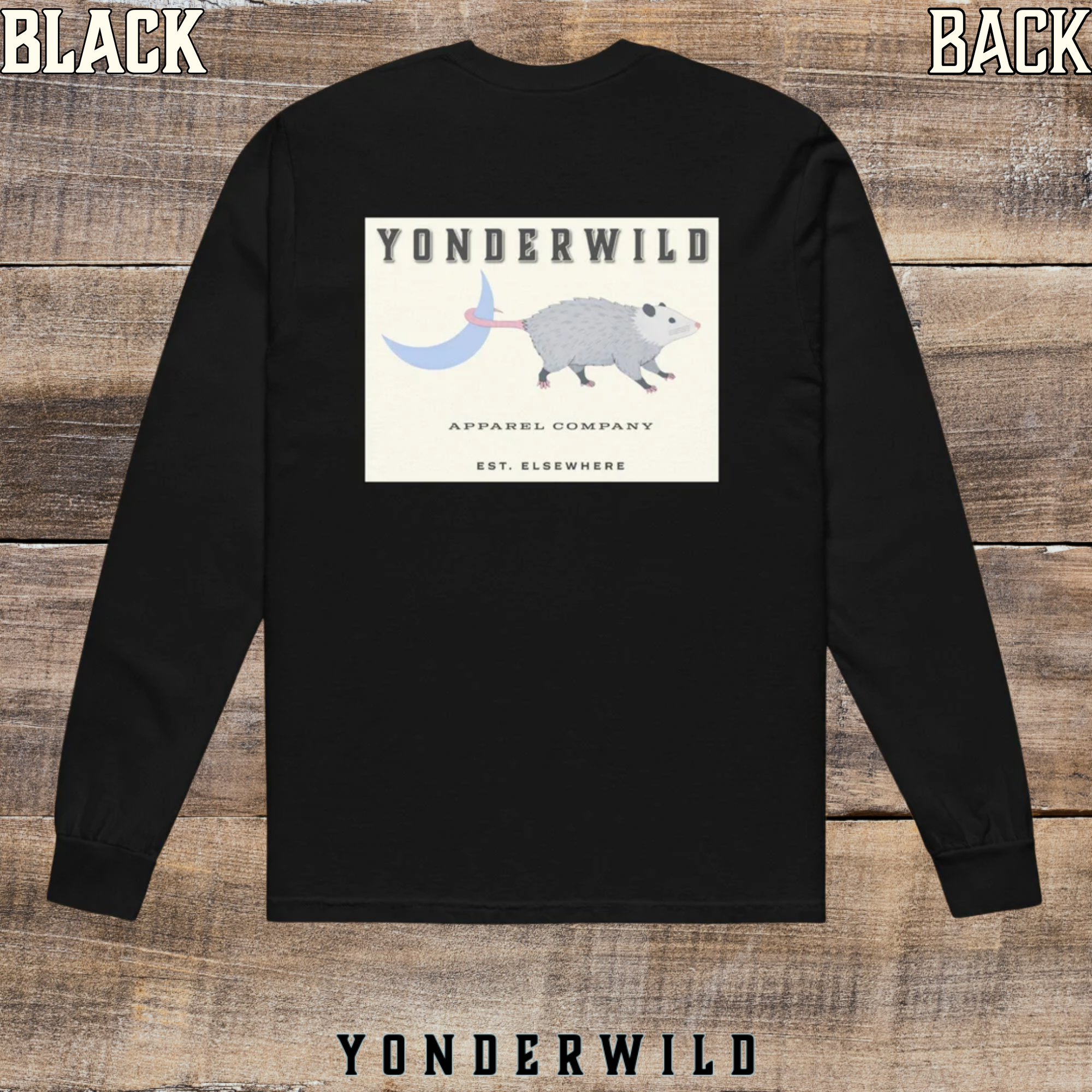 Elsewhere Moon Possum Long Sleeve Tee