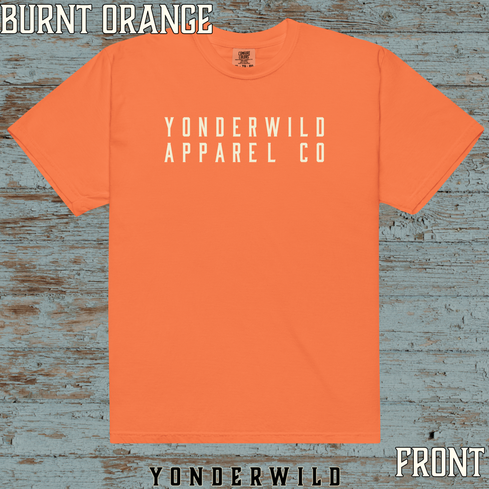 YAC Short Sleeve Tee Bone (Front) (Burnt Orange).png