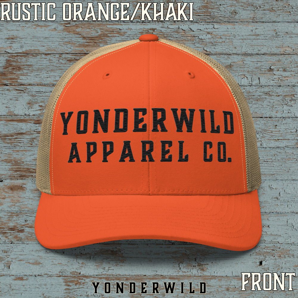 Coal YAC Hat Rustic Orange Khaki Front.png