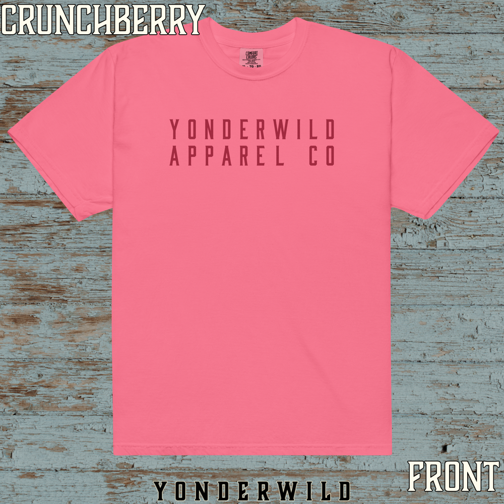 YAC Throwback Short Sleeve Tee Sumac (Front) (Crunchberry).png