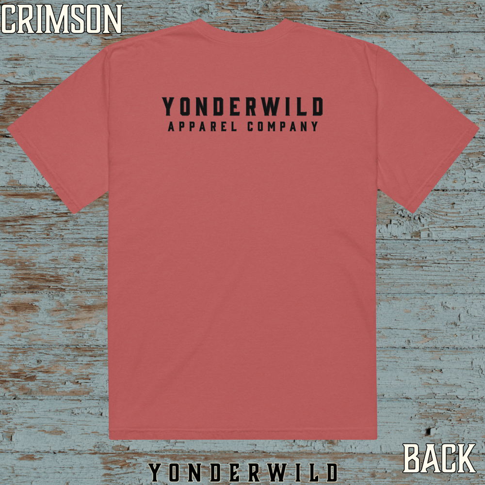 Established Short Sleeve Coal (Back) (Crimson).png