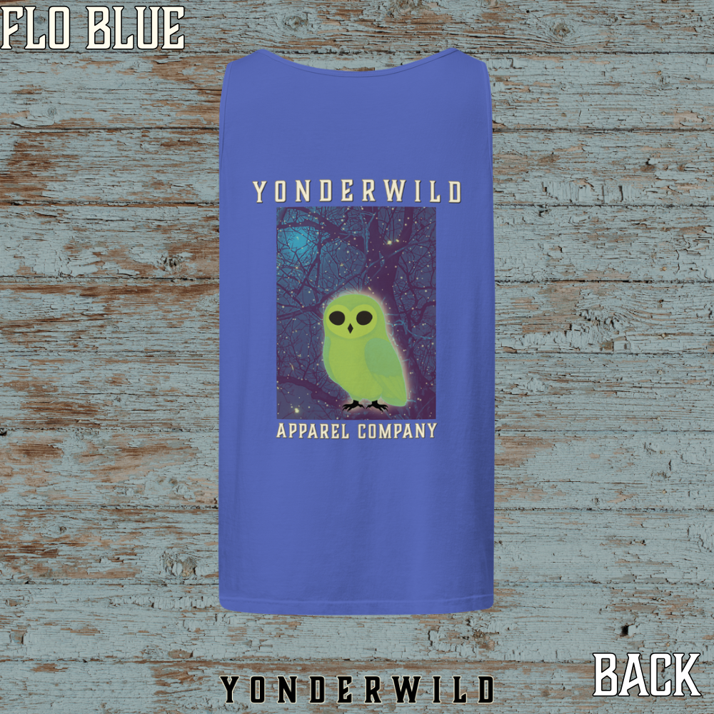 Owl Bird Aglow Tank Top