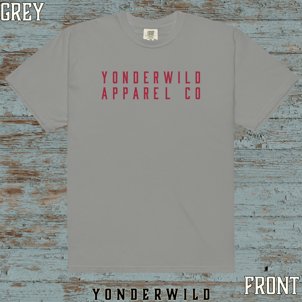 YAC Throwback Short Sleeve Tee Sumac (Front) (Grey).png