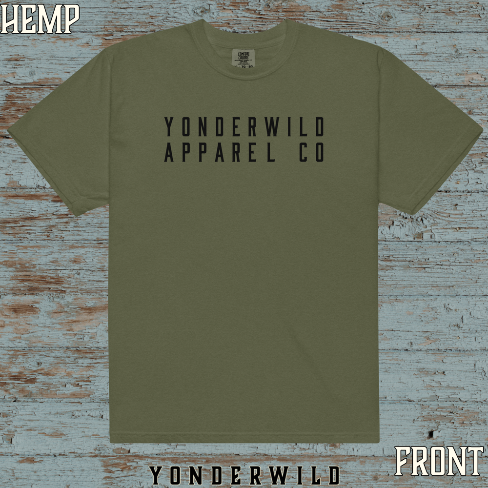 YAC Throwback Short Sleeve Coal (Front) (Hemp).png