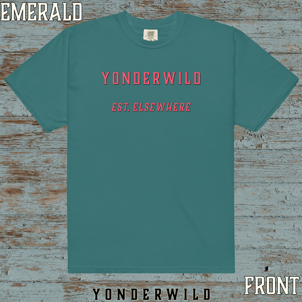 Varsity Logo Short Sleeve Sunset (Front) (Emerald).png