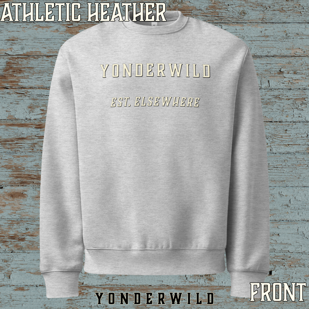 Varsity Logo Oversized Heavyweight Sweatshirt Bone (Athletic) (Front).png