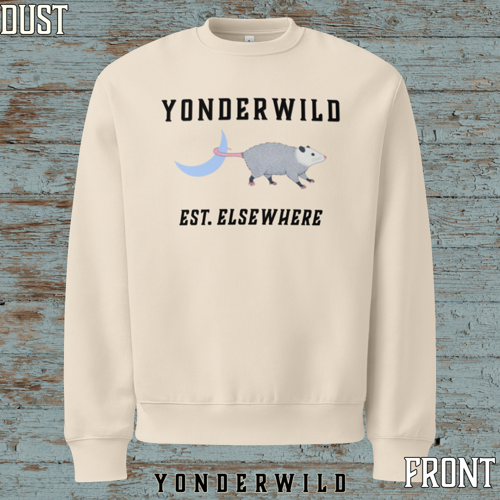 Moon Possum Oversized Heavyweight Sweatshirt (Dust) (Front).png