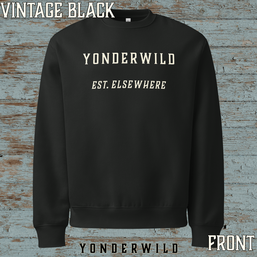 Varsity Logo Oversized Heavyweight Sweatshirt Bone (Vintage Black) (Front).png