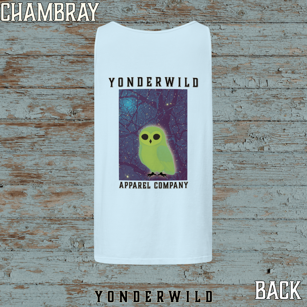 Owl Bird Aglow Tank Top