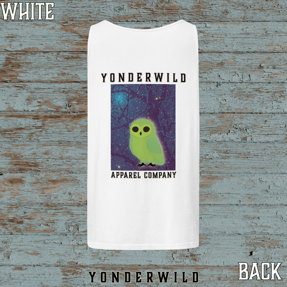 Owl Bird Aglow Tank Top