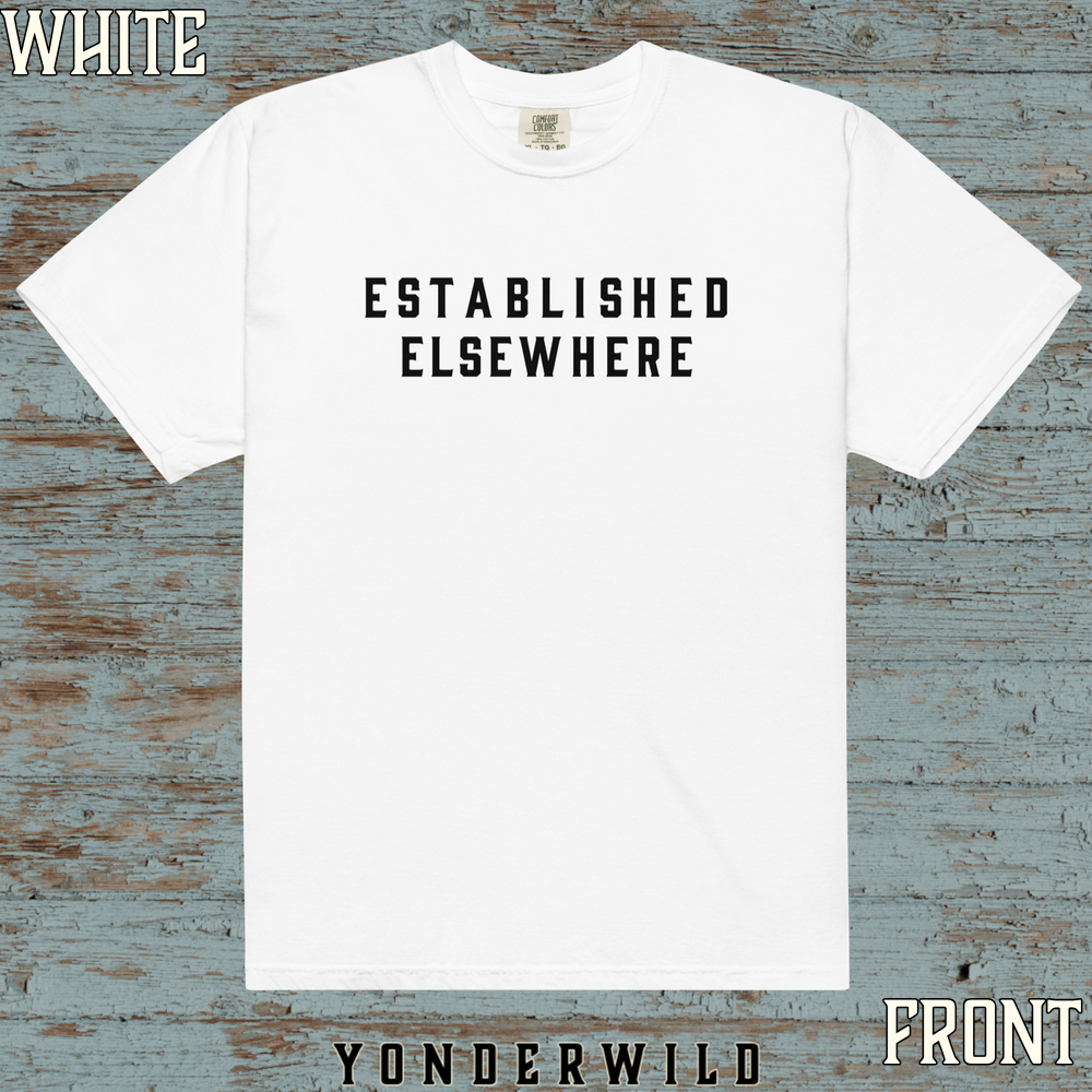 Established Short Sleeve Coal (Front) (White).png