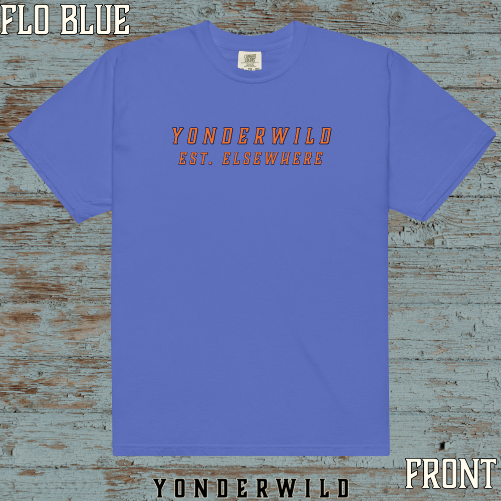 Est Logo Short Sleeve Ember and Indigo (Flo Blue).png
