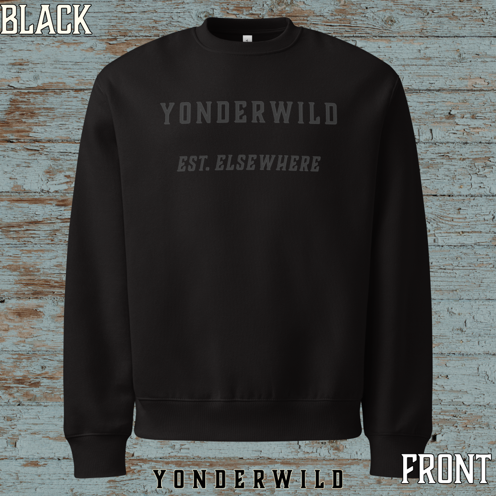 Varsity Logo Oversized Heavyweight Sweatshirt Coal (Black) (Front).png
