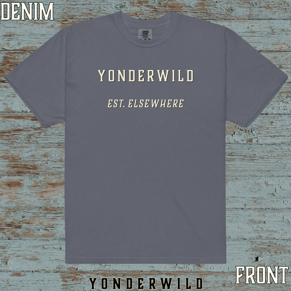 Classic Logo Short Sleeve Bone (Front) (Denim).png