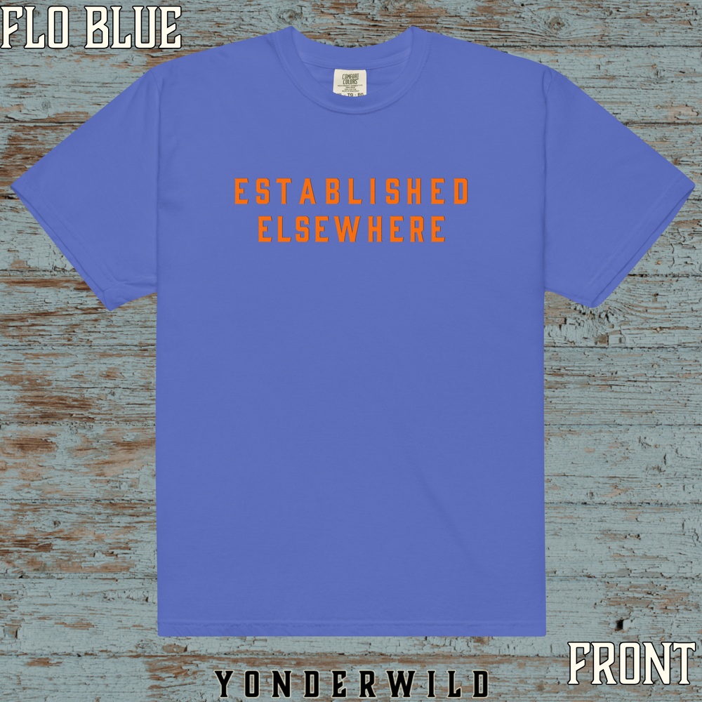 Established Short Sleeve Blaze (Front) (Flo Blue).png