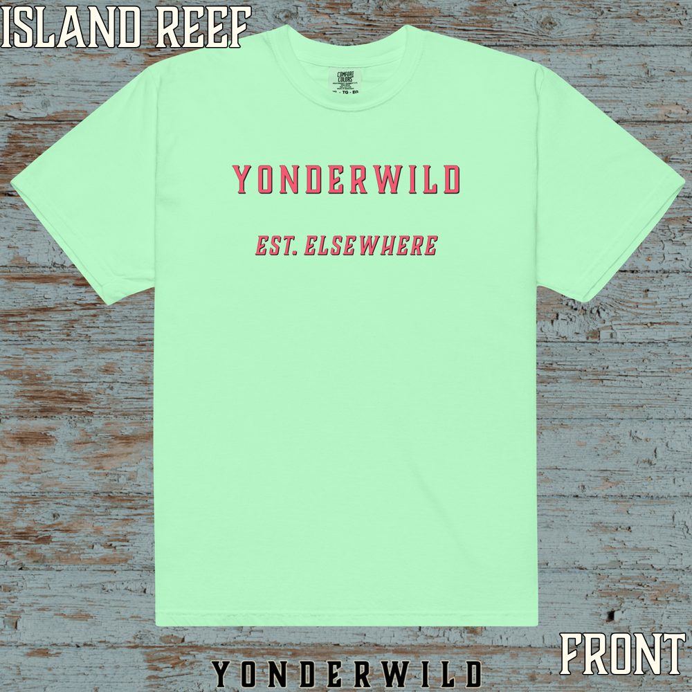 Varsity Logo Short Sleeve Sunset (Front) (Island Reef).png