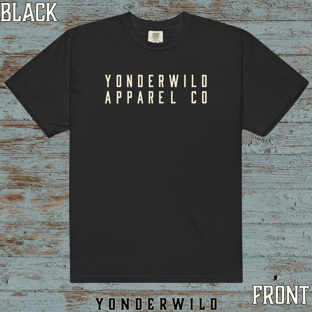 YAC Short Sleeve Tee Bone (Front) (Black).png