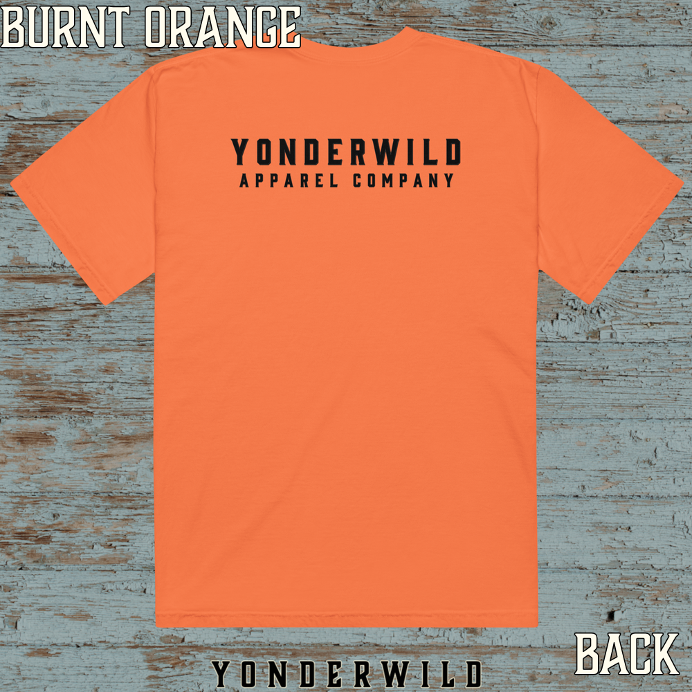 Established Short Sleeve Coal (Back) (Burnt Orange).png