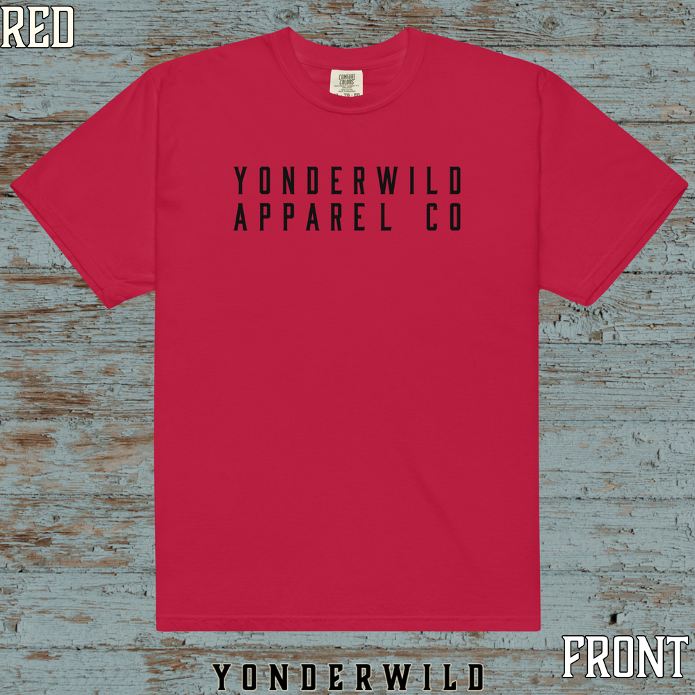 YAC Throwback Short Sleeve Coal (Front) (Red).png