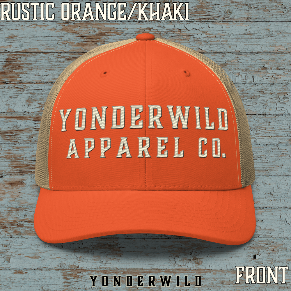 Bone YAC Hat Rustic Orange Khaki Front.png
