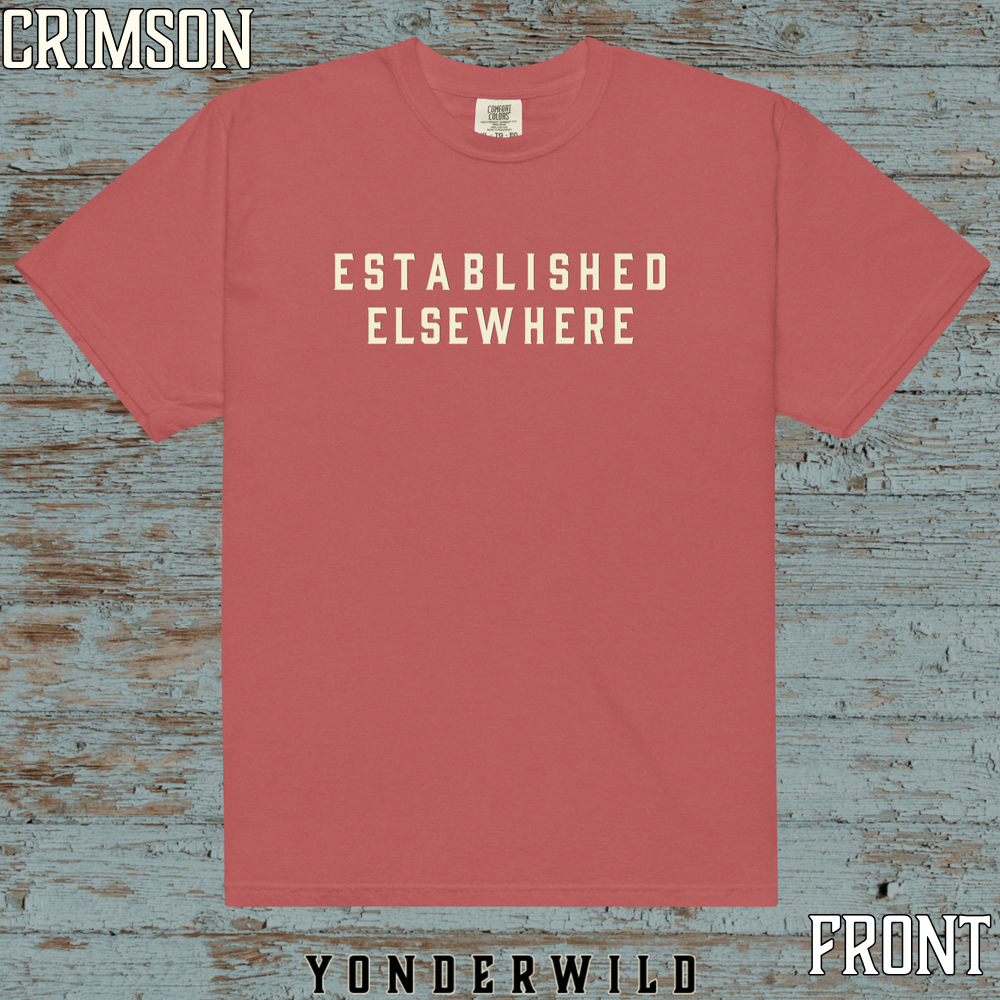 Established Short Sleeve Bone (Front) (Crimson).png