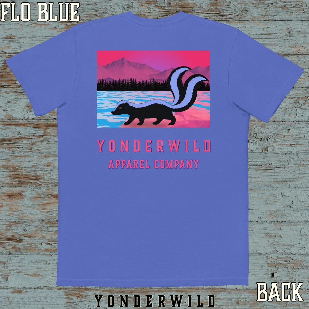 Twilight Twice Tail Short Sleeve Tee Sunset (Flo Blue).png