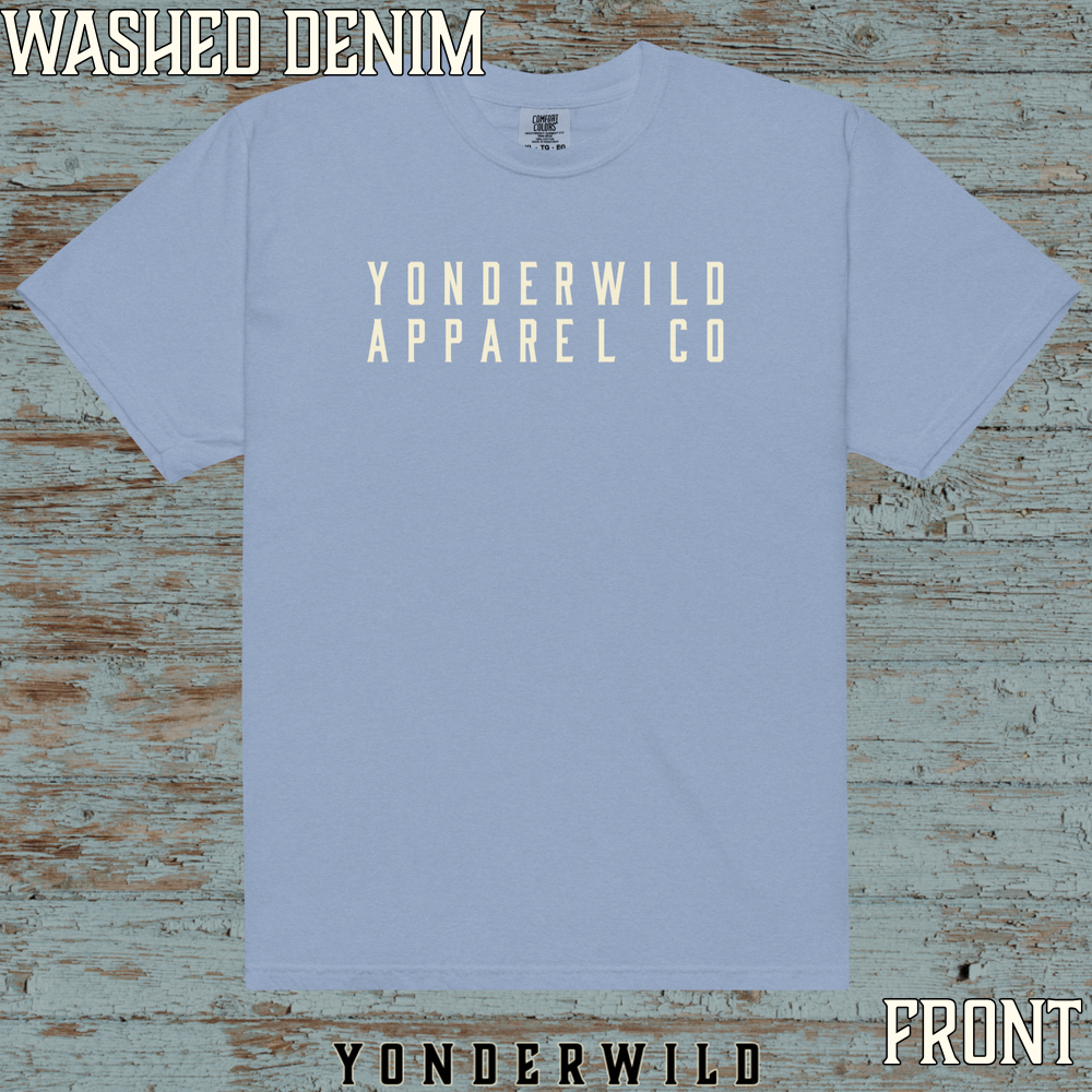 YAC Short Sleeve Tee Bone (Front) (Washed Denim).png
