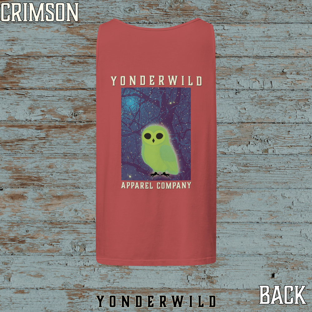 Owl Bird Aglow Tank Top