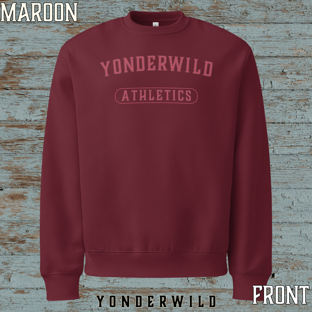 Athletics Oversized Heavyweight Sweatshirt Sumac-Maroon.png