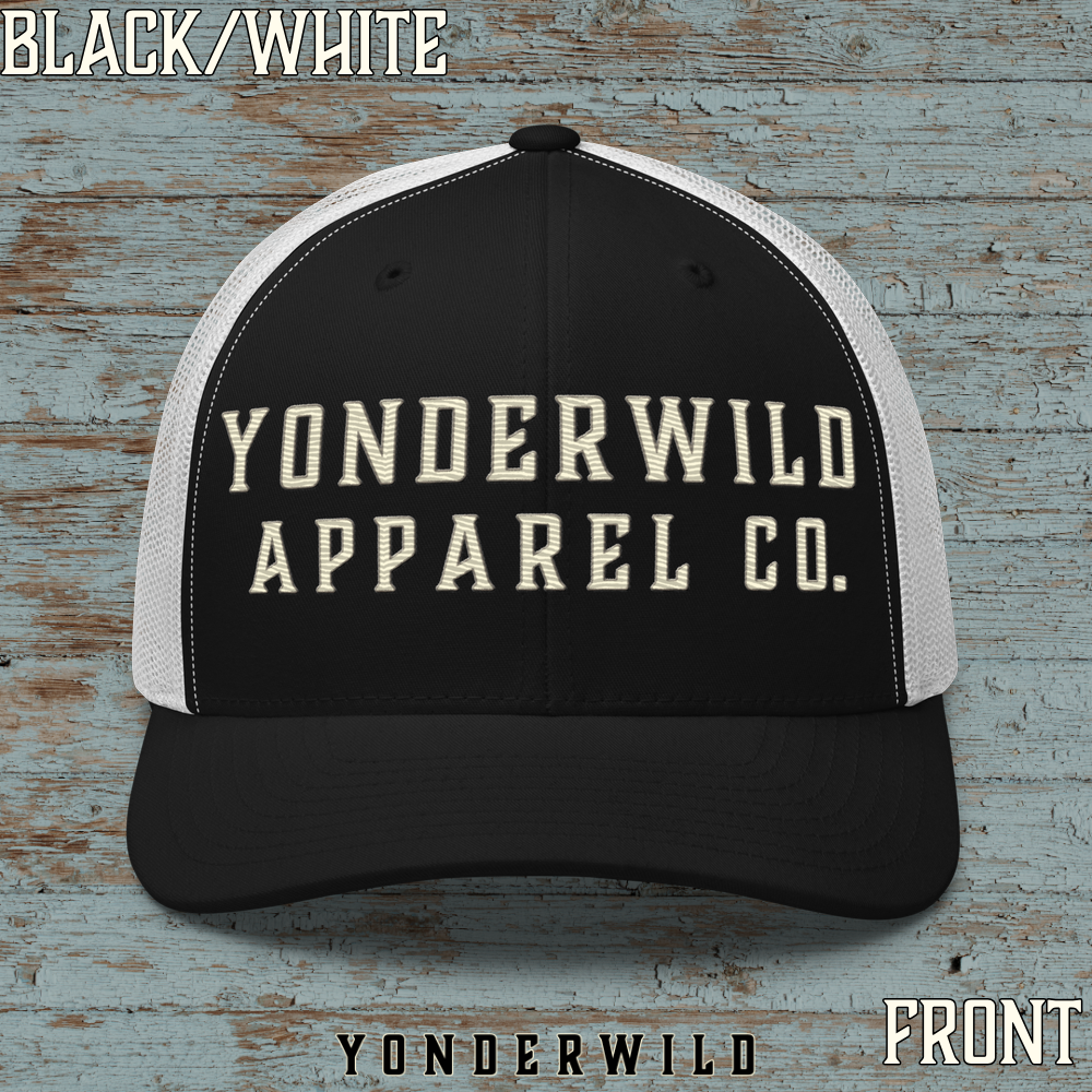Bone YAC Hat Black White Front.png