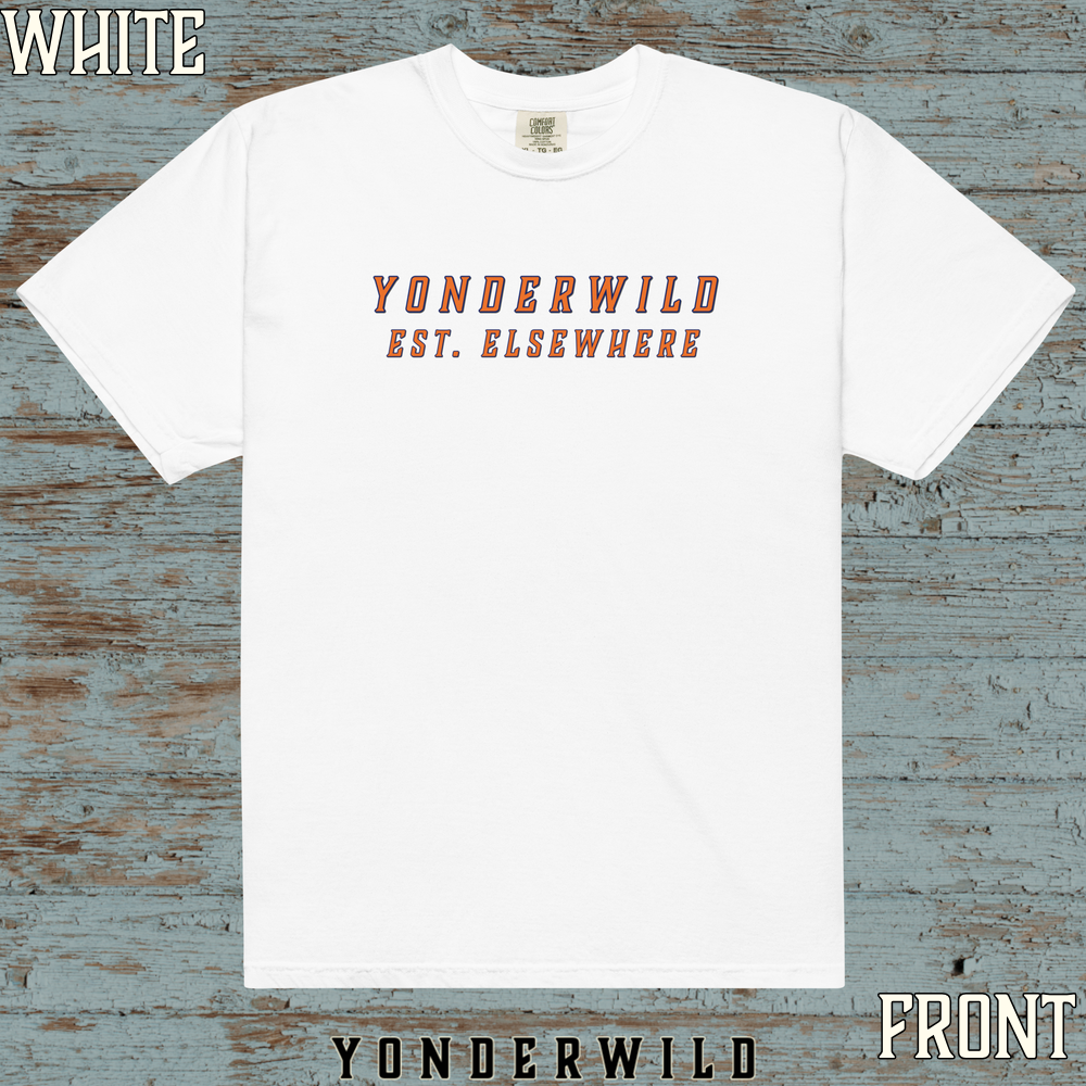 Est Logo Short Sleeve Ember and Indigo (White).png