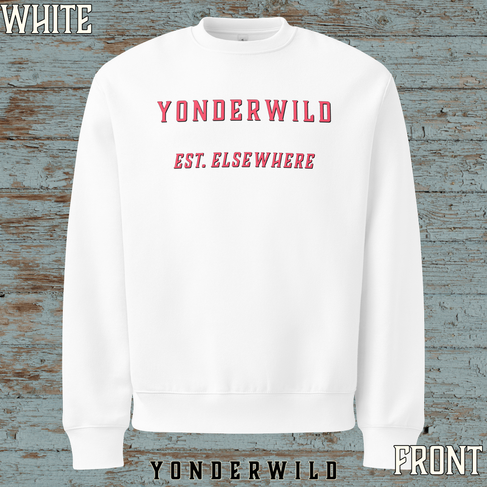 Varsity Logo Oversized Heavyweight Sweatshirt Sunset (White) (Front).png