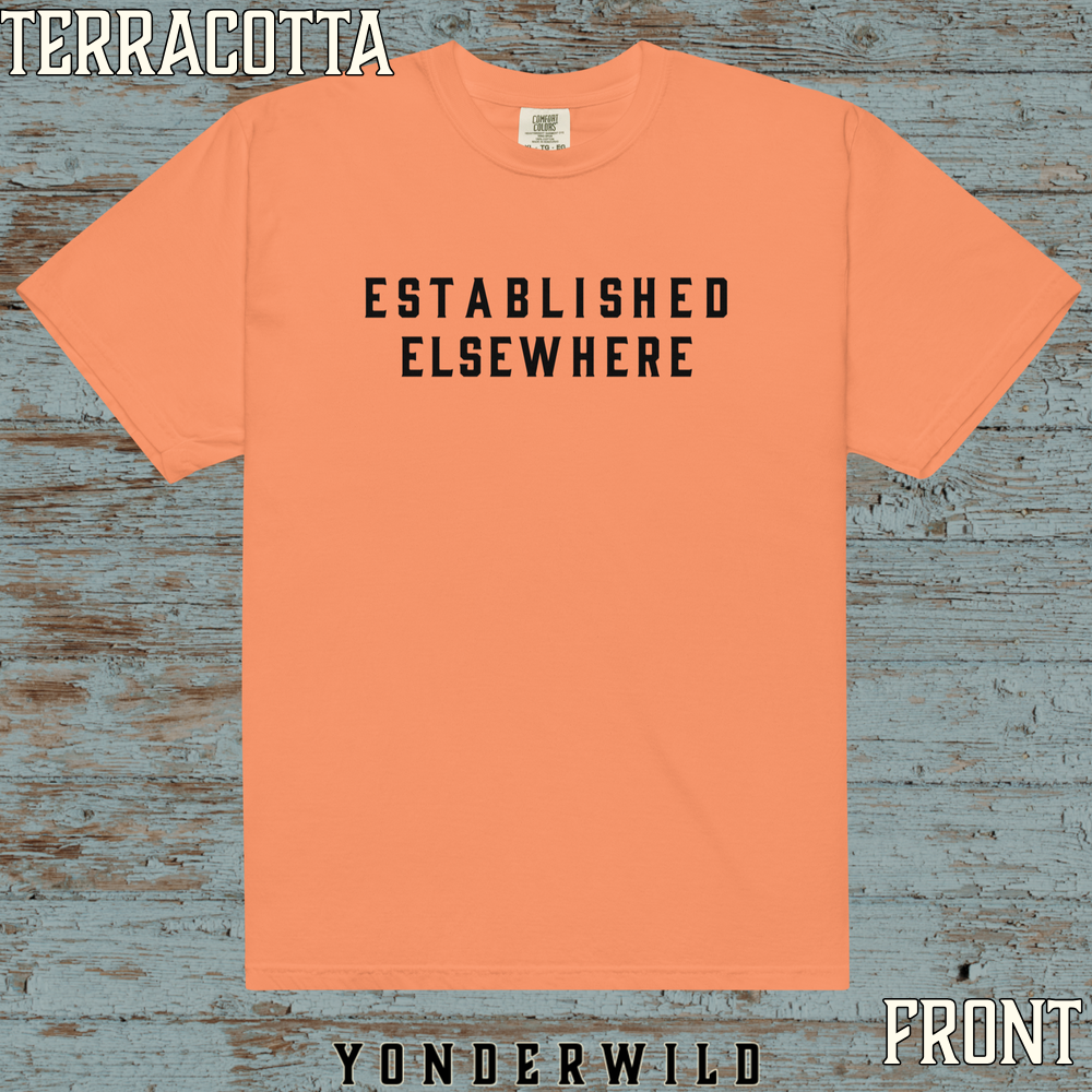 Established Short Sleeve Coal (Front) (Terracotta).png