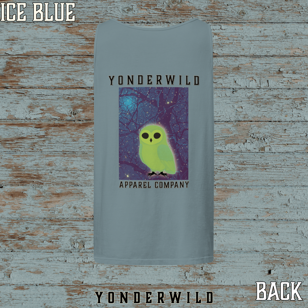 Owl Bird Aglow Tank Top