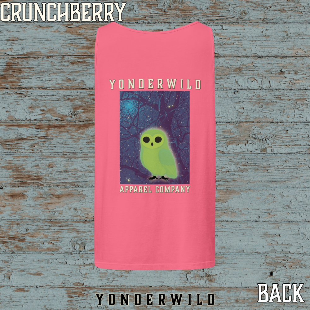 Owl Bird Aglow Tank Top