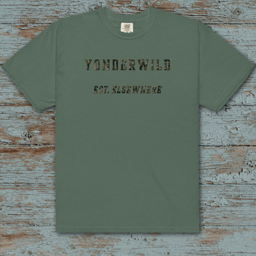 Varsity Logo Short Sleeve Tee-Gardenia Drift Camo
