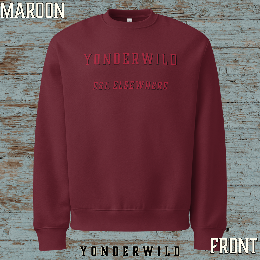 Varsity Logo Oversized Heavyweight Sweatshirt Sumac (Maroon) (Front).png