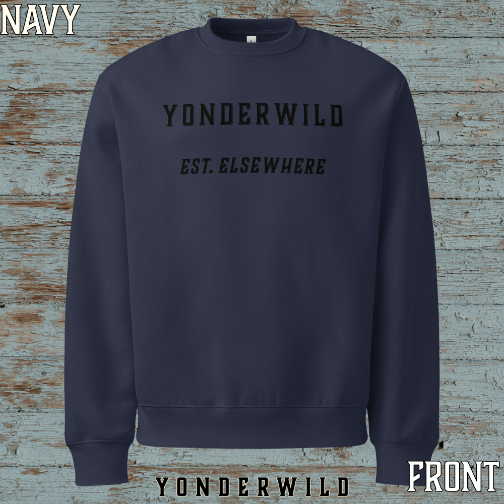 Varsity Logo Oversized Heavyweight Sweatshirt Coal (Navy) (Front).png