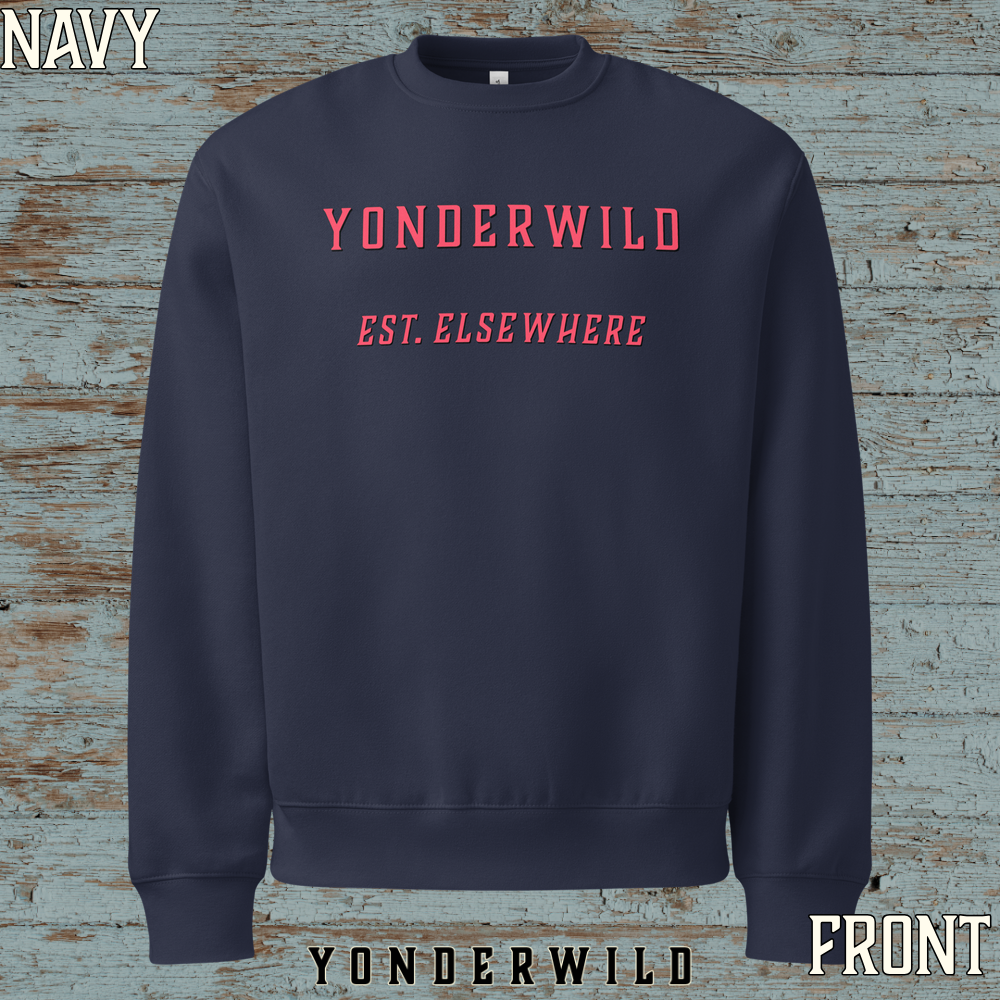 Varsity Logo Oversized Heavyweight Sweatshirt Sunset (Navy) (Front).png